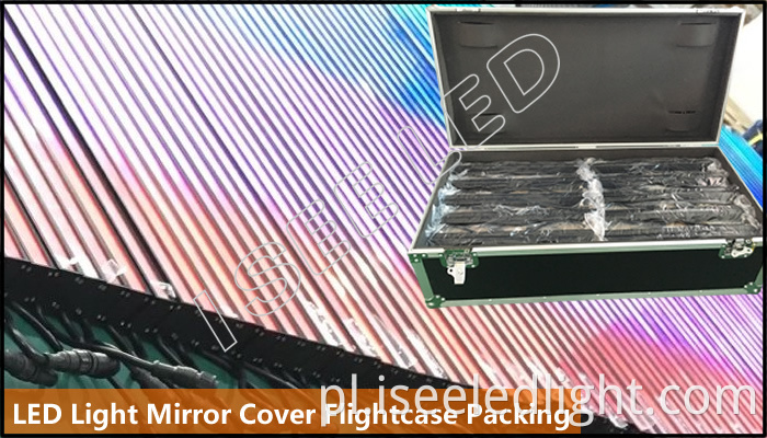 Mirror Led Light Digital Controllable Flightcase Packing